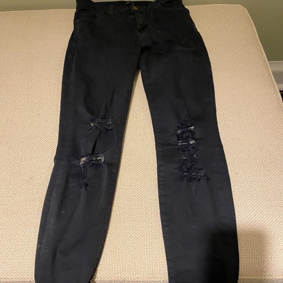 J Brand Black Distressed Jeans - Picture 4 of 4